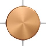 Cylindrical metal 4-side hole ceiling rose kit (junction box)