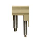 Cross-connector (terminal), when screwed in, yellow, 57 A, Number of poles: 2, Pitch in mm (P): 16.00, Insulated: Yes, Width: 13 mm