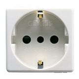 Socket Outlet System White 2P+E 16A 250V Italian/German