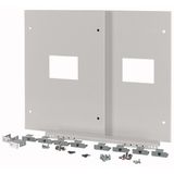 XTMP2N4FC-XMV-H550W800 Front cover for 2x NZM4-XMV, fixed, HxW=550x800mm, grey