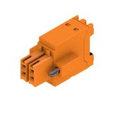 PCB plug-in connector, female plug, 3.50 mm, Number of poles: 4, 180°, PUSH IN with push button, Clamping range, max. : 1.5 mm², Box