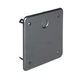 Screw-in cover 130x130mm - black
