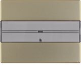 Arsys Push Button, 1-gang, with Labelling Field Light Bronze Lacquered