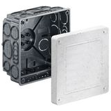 Flush-mounting universal inst. housing 107 x 107 x 72 mm