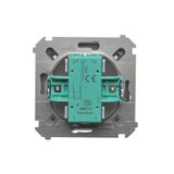 Two-way switch with LED illumination, (module), 10AX, quick connection, Gold matt, metalic