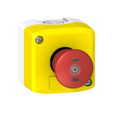 hoistway box XAL-F for lift inspection - 1 mushroom head emergency stop pb- 2 NC