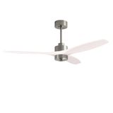 Fan Stem Evo ø1320mm Play Satin Nickel with White Blades