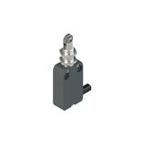 Modular prewired switch with plunger with roller and M12 threaded bearing