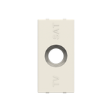 TV outlet cover plate - 1M - White