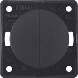 Series switch, common input terminal, Integro - Design Flow/Pure, anth