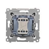 Quadruple frame, metal, Chrome, metallic