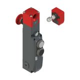NG series safety switch with lock and integrated control devices, with actuator
