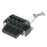 PCB plug-in connector, female plug, 7.62 mm, Number of poles: 3, 180°, Clamping yoke connection, Clamping range, max. : 10 mm², Box