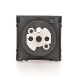 Double two way switch with LED indicator light, 10AX, graphite mat