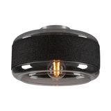 PANTILO ROPE 27, wall and ceiling-mounted light, cylindrical, 1x max. 15W E27, silver