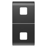 REPLACEABLE BUTTON KEY FOR AXIAL COMMANDS - TO BE COMPLETED WITH 2 LENS - 1 MODULE - SATIN BLACK - CHORUSMART