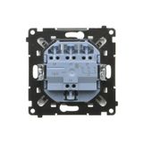 Double socket outlet with earthing for IP44 version with frame seal, with shutters, (module), Simon 24, IP20/IP44, 16A, champagne matt, Flap color: Same as a cover