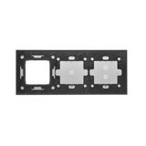Single socket outlet with Schuko earthing, with shutters, (module), 16A, 250V, Screw, Silver matt, metalic