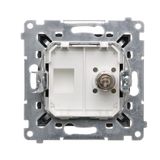 RTV final aerial socket for pass-through socket, atten.: 10dB, black matt