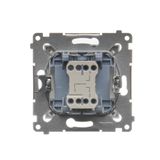 Double button for switches and push buttons, graphite mat