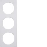 Frame 3gang, R.3, p. white glossy