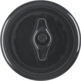 Central piece with rotary toggle, Series 1930 Porcelain, black