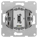 Control switch for bathroom with light indicator and fan, 1 rocker.