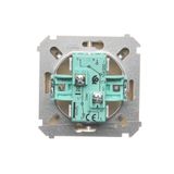 Touch panel 2 modules, Modul 1: 1 touch field, Module 2: 2 vertical touch fields, Fixing: horizontal, Silver mist