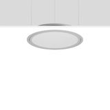 TRIONA round, 28 W, 3150 lm, 830, silver, DALI Recessed ceiling lumina