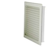 Outlet filter, cutout: B: 223 mm, H: 223 mm, RAL 7035, IP55, EMC