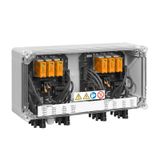 Photovoltaics, Combiner Box, PV Next, 1100 V, 2 MPP's, 3 Inputs / 3 Outputs per MPP, Surge protection I / II, MC4-Evo 2