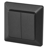 Two-way switch, double, anthracite