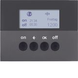 KNX radio timer quicklink, display, K.1, ant. matt, lacq.