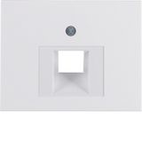 Centre plate for FCC soc. out., K.1, p. white glossy