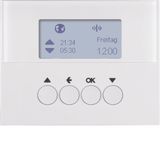 KNX radio blind time switch quicklink, display, K.1, p. white glossy