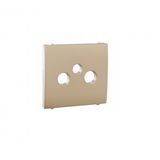 COVER PLATE FOR R-TV-SAT SOCKETS PLATINUM