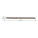 Connection connector RGBW LED strips w12 mm, 5 pins, length 2 meters, 20AWG