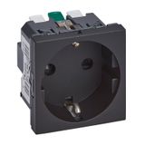 2P+E SCHUKO AUTO TERMINALS MATT BLACK