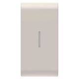 REPLACEABLE BUTTON KEY FOR AXIAL COMMANDS - WITH DIFFUSER - 1 MODULE - SATIN NATURAL BEIGE - CHORUSMART