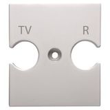 UNIVERSAL SUPPORT - COMBINED SOCKET OUTLET TV-R - NATURAL SATIN BEIGE - CHORUSMART