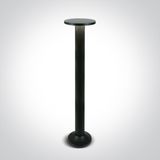 BLACK 6,5W WW IP54 81cm BOLLARD 230V