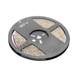 LED strip 3528, DC12V, 600LED/5m, 9.6 W/m, 520 lm/m, 6500K, IP65, roll 5 m