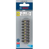 Impact Control Insert Bits, 8-Piece (8xT25)