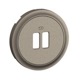 COVER PLATE USB CHARGER TITANIUM