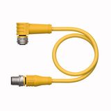 Actuator and Sensor Cable, PUR Extension Cable   WKS4.5T-0.3-RSS4.5T/TXY3013