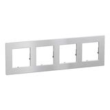 4 GANG PLATE SOLID METAL