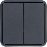 Rocker 2gang for W.1 push-button BCU, grey