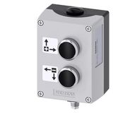 Enclosure for command devices, 22 mm, round
