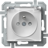 SOCKET FRENCH+COVER 2P+E 16A 250V~ PT XO 4417079
