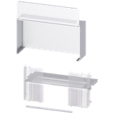 separation 3WA (800 V) size 2, main busbar: top W: 800 mm D: 600 mm